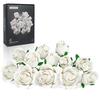 Roses Bouquet Building Blocks Set Artificial Flowers Home Decor Wedding Floral Bricks Toys Christmas Valentines Gift for Adults