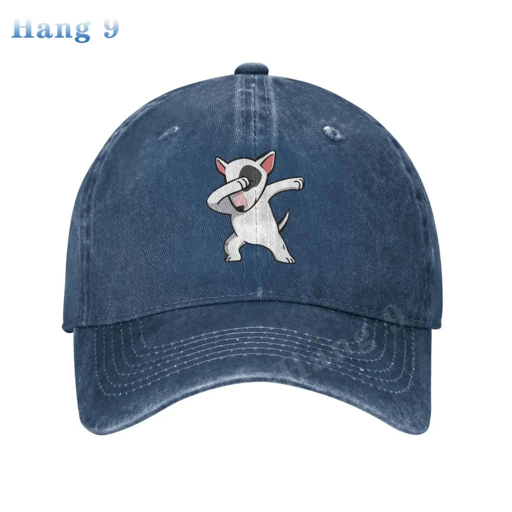 English Bull Terrier Baseball Caps Funny Unisex Soft Casquette Cap Fashion Denim Hat Vintage Adjustable Black