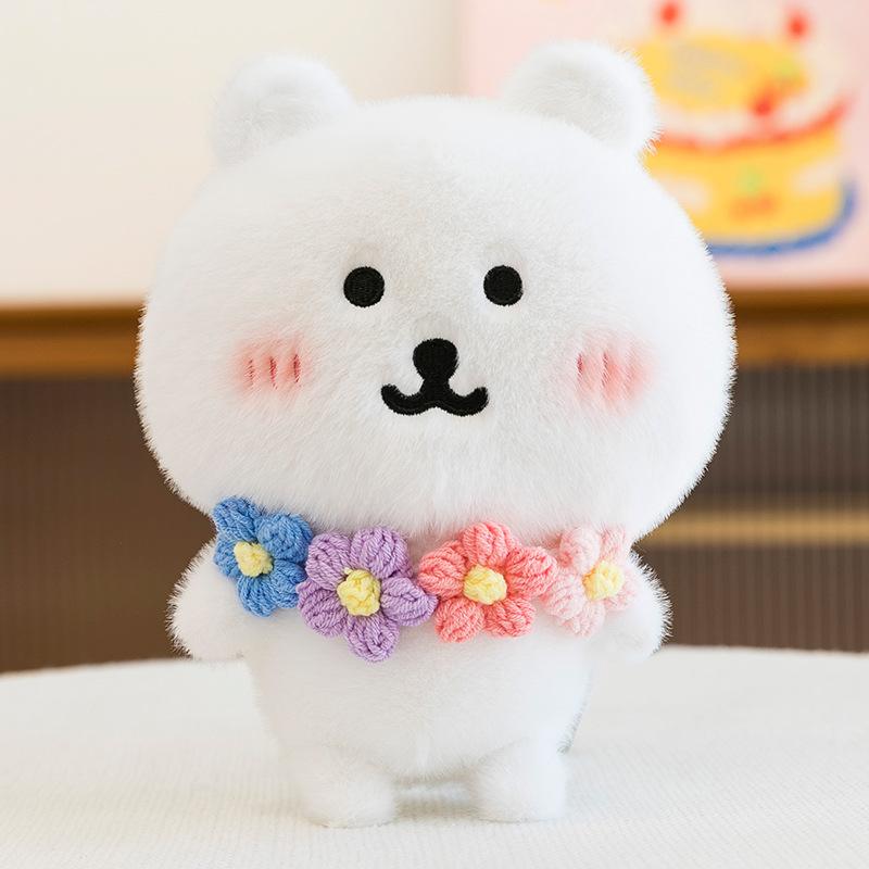 Cute Cotton Doll Self-deprecating Bear Bib Small Hat Set Super Cute 25cm Tomato Baby Clothes Decorative Set