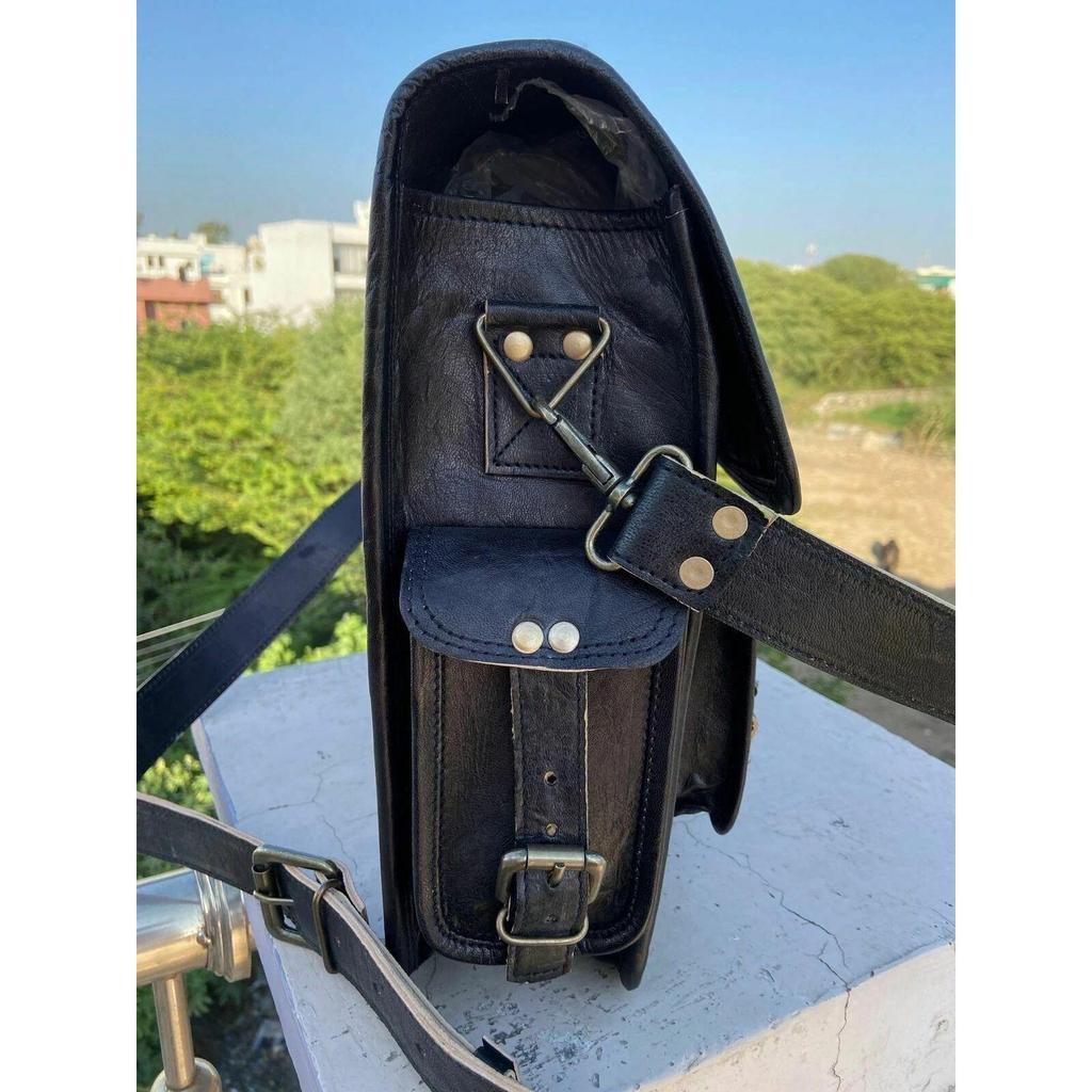 Men's Genuine Leather Vintage Laptop Handmade Briefcase Bag Satchel Messenger