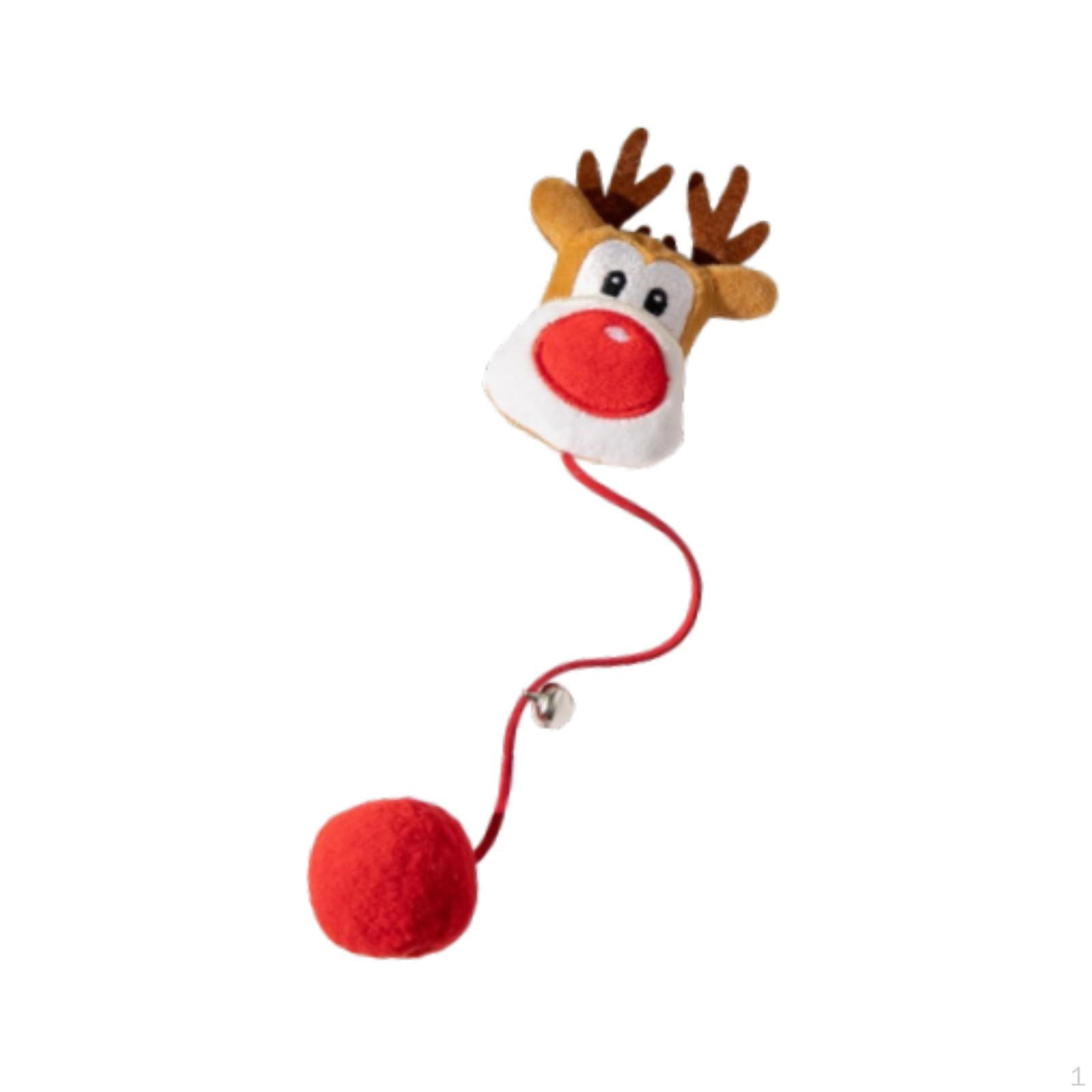 

Игрушка для дрессировки кошек на Рождество с веревкой для чистки моляров и интерактивными функциями D