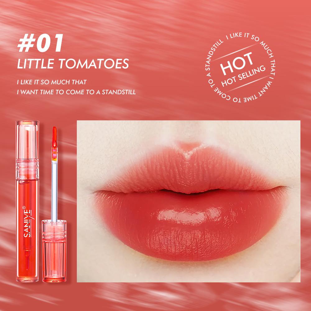 

JYL SANIYE Помада Водяное Зеркало Поверхность Водный Блеск Стеклянный Блеск для Губ Увлажняющая Помада Увлажняющая Помада Глазурь Стойкая Жидкость для Губ L121301_4ml телесный