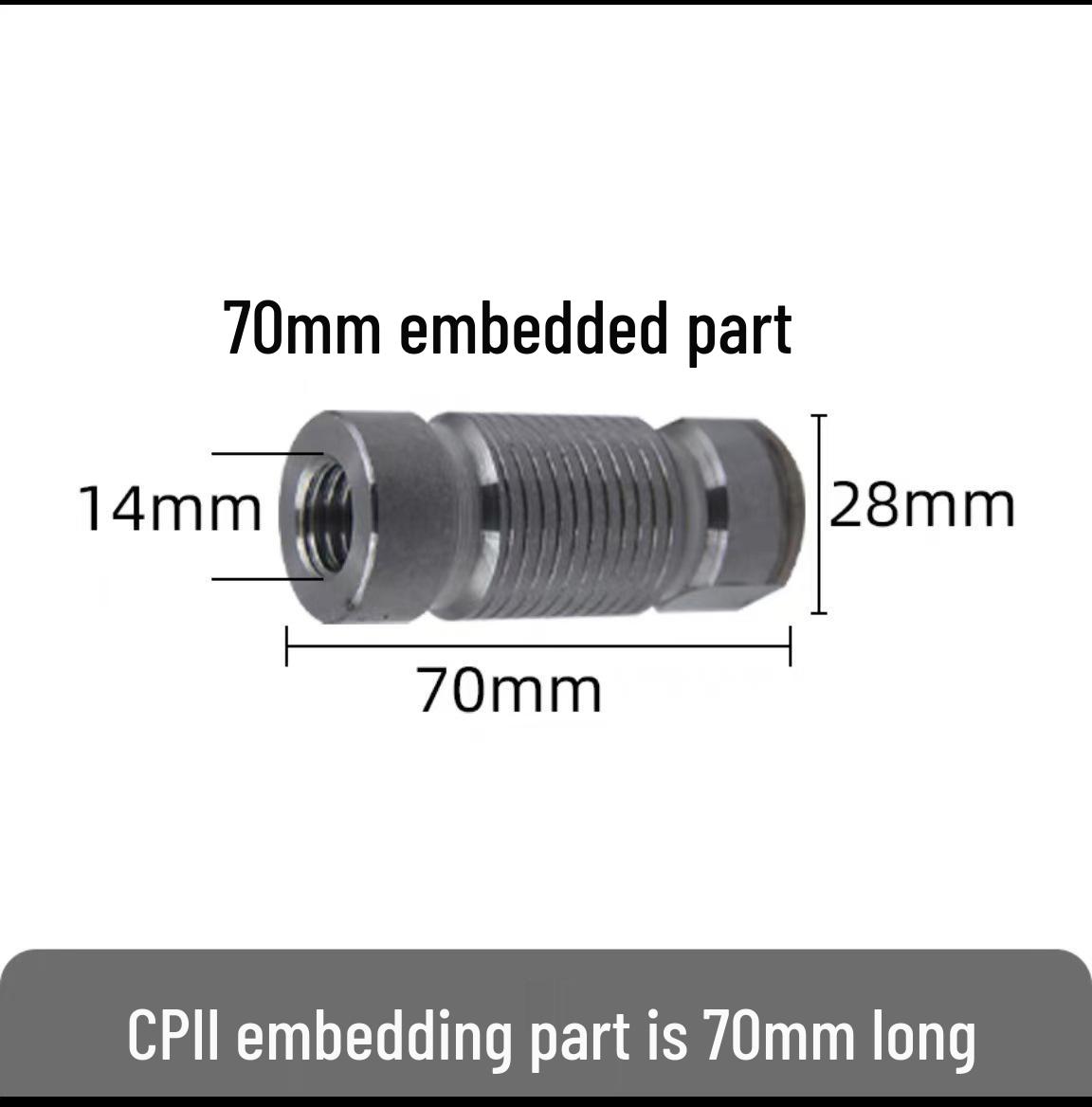 CPIII Stainless Steel Embedded Prism Pole for High-Speed Rail Elevation & Concealed Surveying Monitoring Point