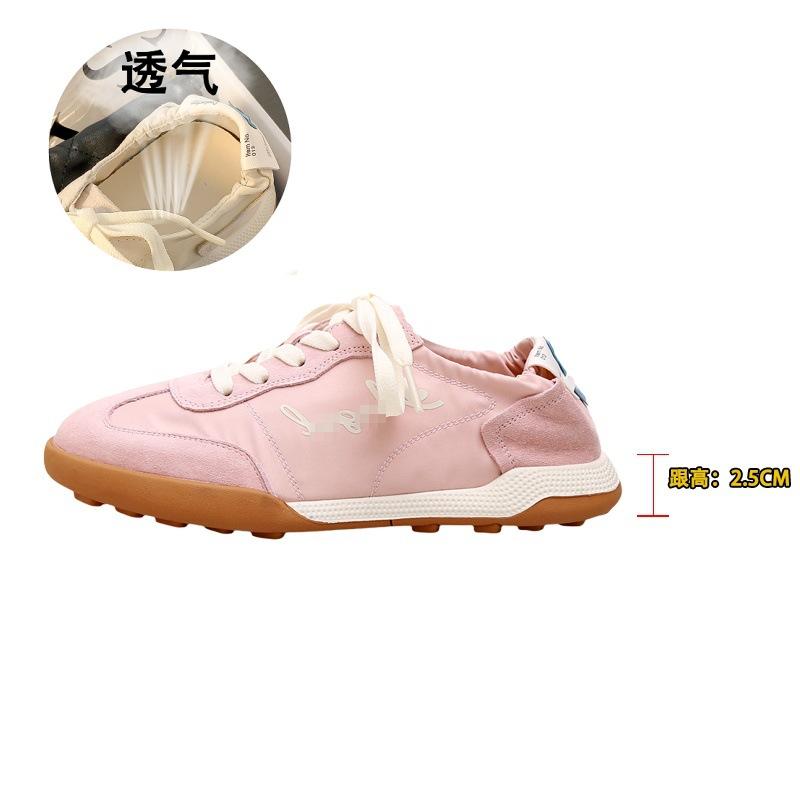 Breathable ballet women's spring and summer new color matching round head lace-up leisure sports