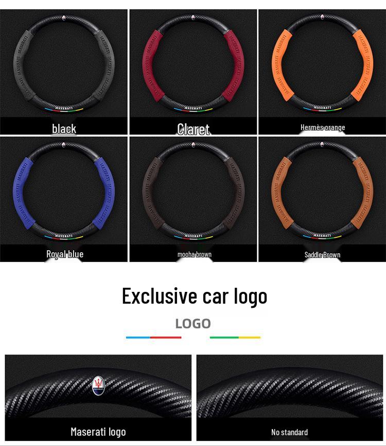 Maserati Presidente Levante Ghibli Leather Steering Wheel Cover