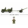 143Pcs Military Vehicle World War II Normandy Landing US  Car Building Blocks Kits Army Car Classic Model Bricks Kids Toys