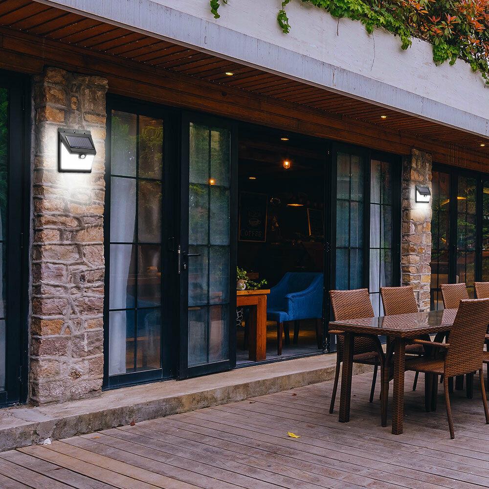 40 LED Solar Wandleuchte Bewegungsmelder Outdoor wasserdicht Straßenlaterne