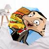 Mr. Bean Themen-Reiseregenschirm - 8 Rippen, Automatisches Öffnen und Schließen, Tragbares faltbares Design, Kompakter und stilvoller Regenschirm für den Außenbereich
