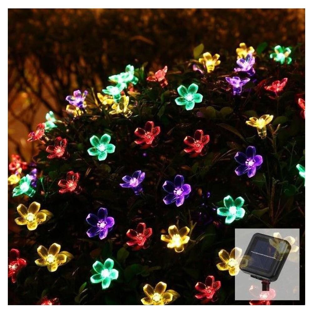 

Bomen Quality Solar 50 Led Flowers RGB Садовое украшение Солнечная мощность