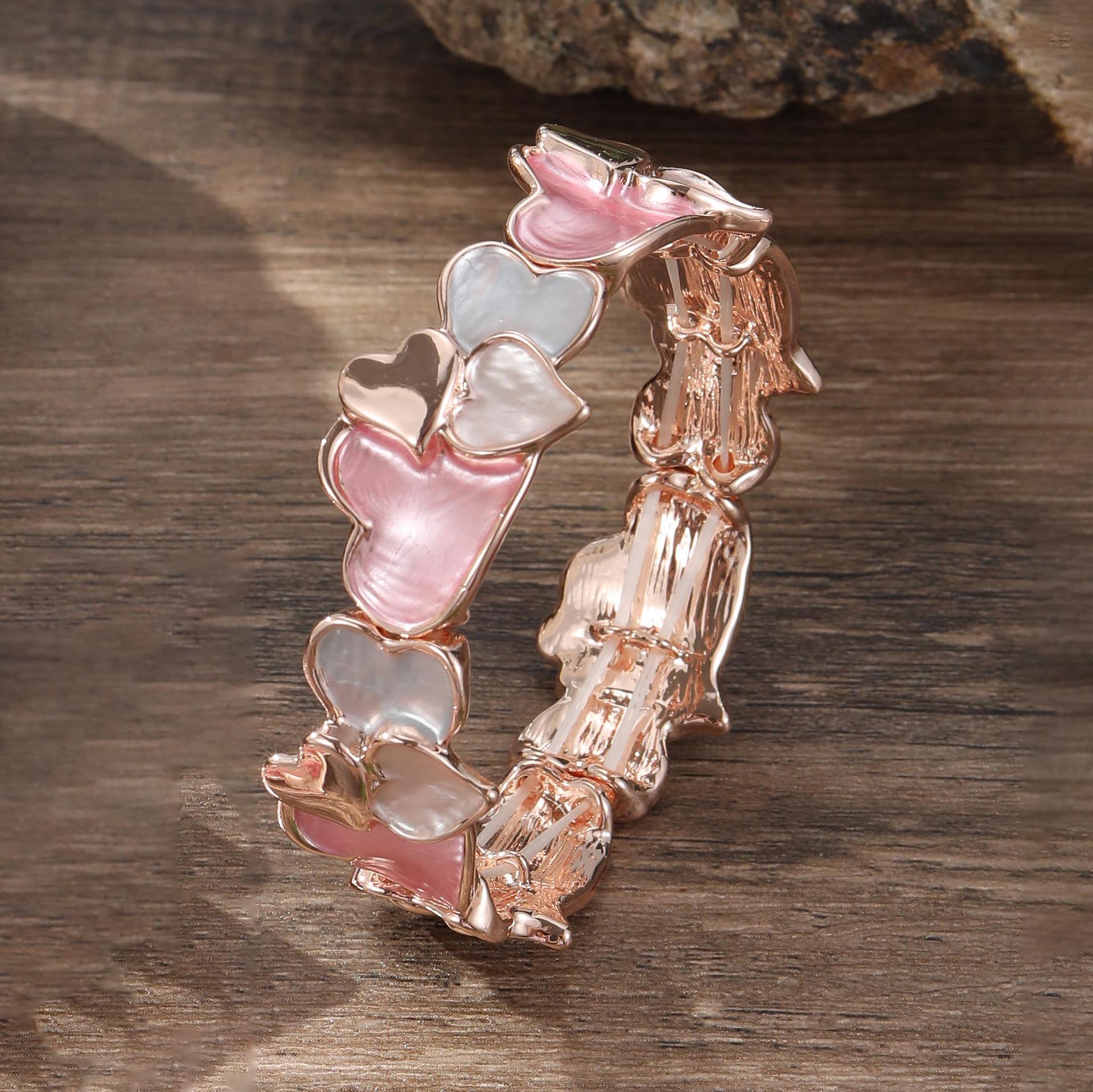 

Новый цветная масляная живопись геометрический любовь эластичный браслет, женский для девушки универсальный браслет с сердечком