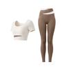 Contrasting Color Splicing Yoga Suit Women Can Wear Quick-drying Breathable Short-sleeved Trousers Pilates Sports Suit