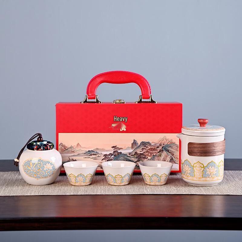 Qianli Jiangshan Ceramic Tea Set