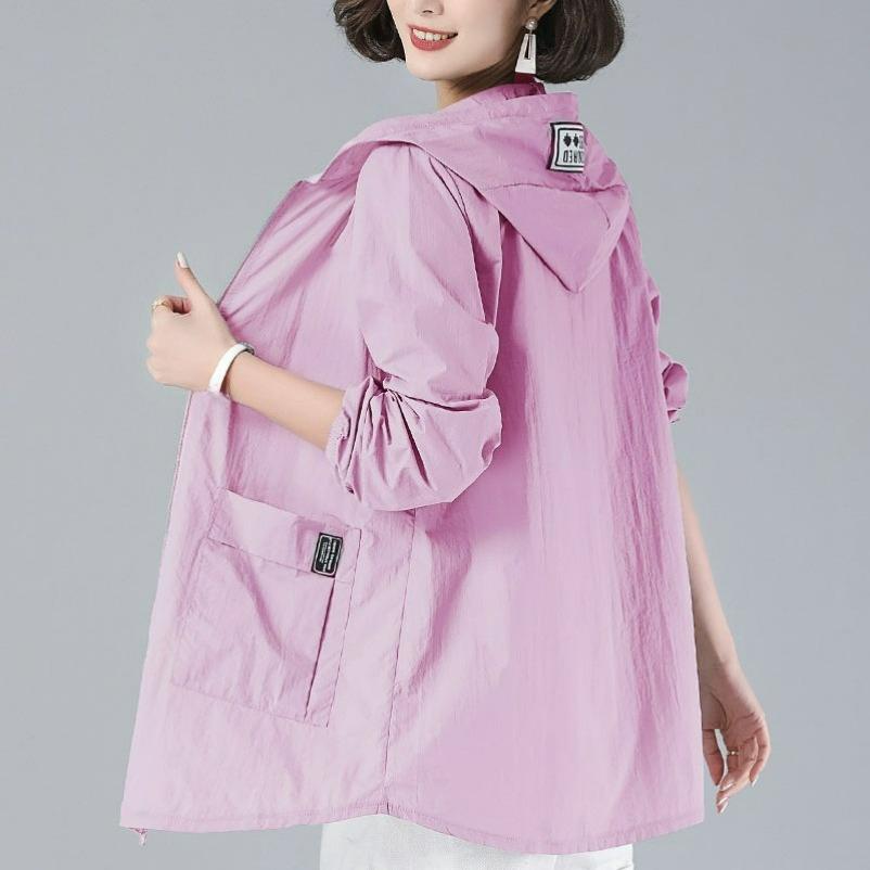Sun Protection Clothing Women's Fat Mm Large Size Loose Summer Mid-length Sun Protection Clothing Anti-ultraviolet Jacket