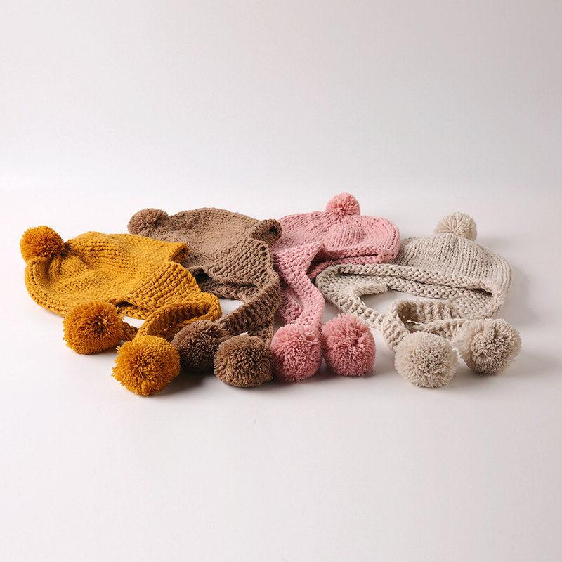 Chapeau De Bebe Mignon Grosse Boule Hiver Pompon Coton Tricot Fille Garcon Enfant Chapeau Accessoires Acheter A Prix Bas Livraison Gratuite Avis Reels Avec Des Photos Joom