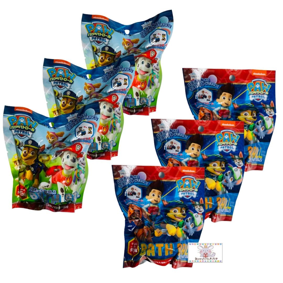 

[Оптовая закупка (3 каждого типа)] Набор шариков для ванны Paw Patrol Vol.1 и Vol.2 по специальной цене