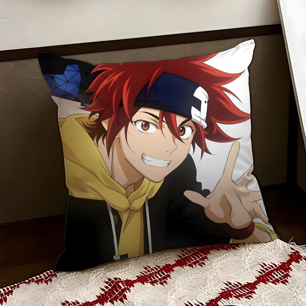 SSK8 the Infinity Anime Cushion Cover Reversible Soft Durable Pillow Cover Home Car MultiScene Use for Daily Comfort