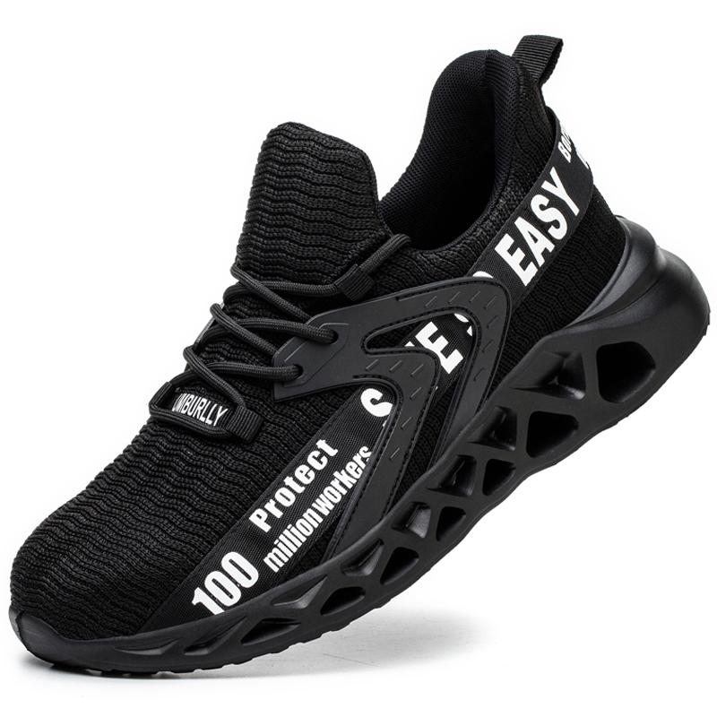 Fashion Safety Shoes For Women Men Indestructible Shoes Anti-Puncture Anti-Smash Work Shoes Lightweight Comfort Protective Shoes