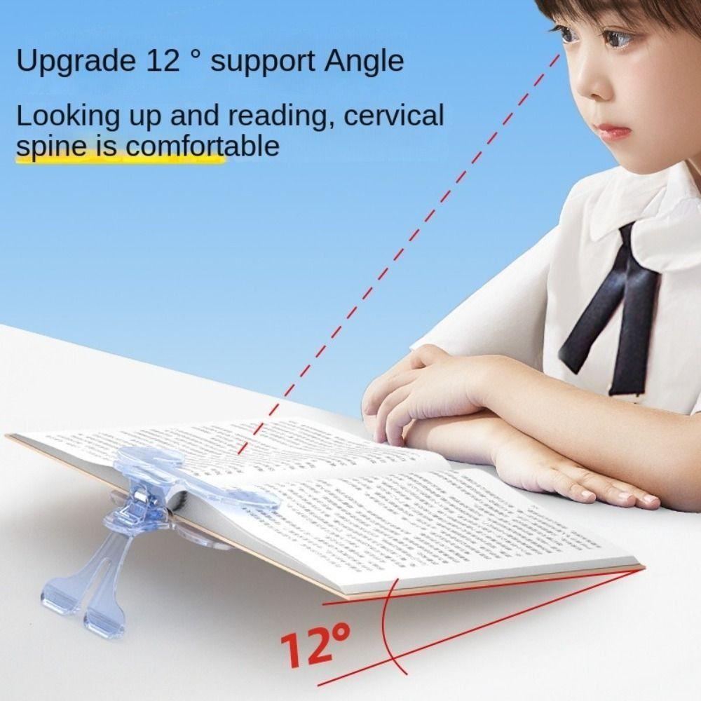 Visible Reading Book Marker Clip 12° Support Angle Books Fixed Clip Book Page Holder  Bookstores