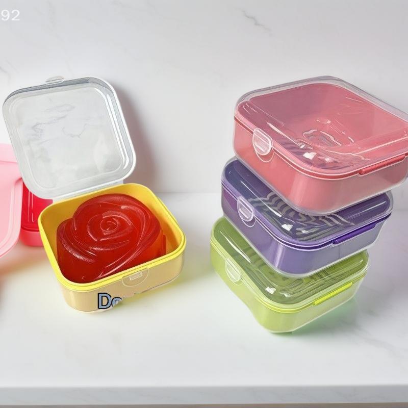 1 Pezzo Scatola Mini Sapone da Viaggio Portatile a Prova di Perdite Scatola Porta Sapone, Adatta per Dormitorio Viaggio, Campeggio
