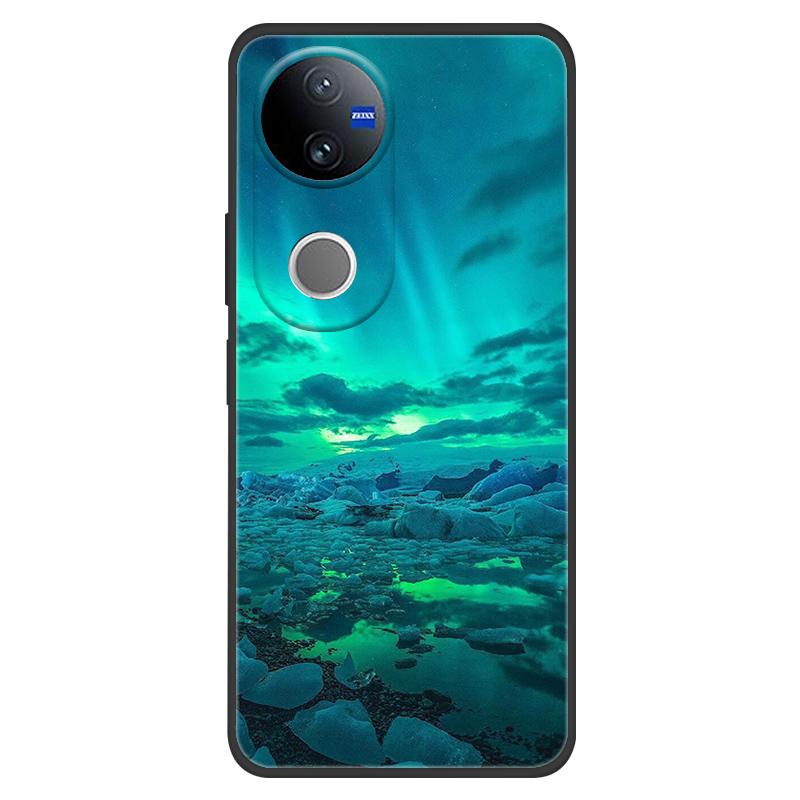 Marble Case For Vivo V50 5G Case Lovely Painted Silicone Back Cases Cover For Vivo V2427 V 50 Coque Anti Drop Protective Fundas
