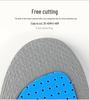 Silicone Heel Shock-Absorbing Breathable Sports Insole with Cuttable Forefoot Latex EVA for Summer Running