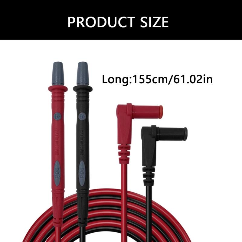 Strong  Insulated Banana Plugs Test Probes Featuring Alligators Clip & Heat Resistant Designs Electrical Test Probes Set