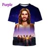 T-shirt Stampa 3D Amore di Gesù per Ogni Cristiano Moda Estiva Modello Gesù Uomo Donna Calda Manica Corta T-shirt Casual Ropa Hombre