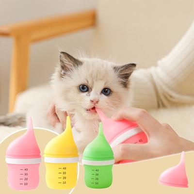 Pet Bottle Food Bowl, Complete Set Of Cat Cycle Silicone Fine Spout Drinker, Bite-resistant Supplies Feeder