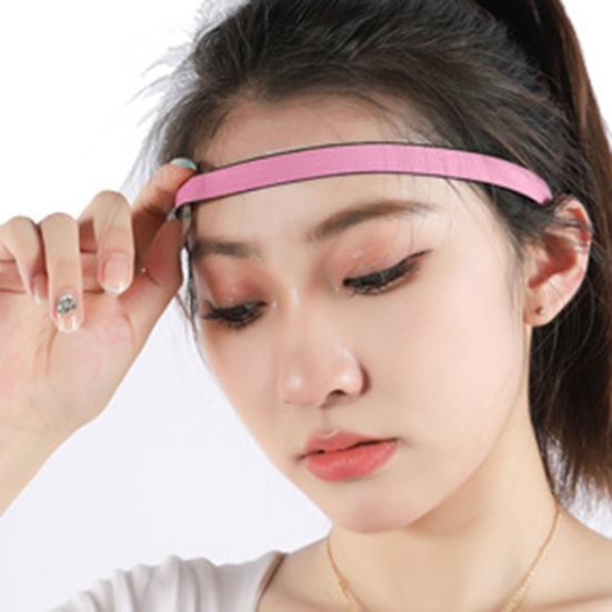 Elastic Sports Headband Silicone Non-Slip Breathable Sweatband Moisture-wicking Running Headband for Yoga Fitness