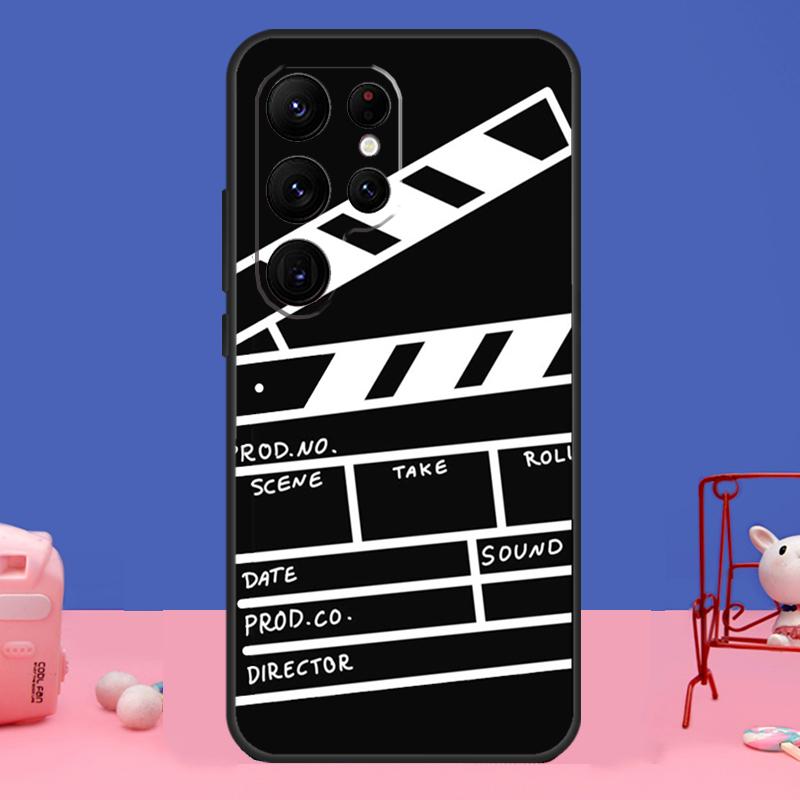 Film Clapperboard Case For Samsung Galaxy S23 S24 Ultra S21 S22 Plus Note 20 Note 10 S8 S9 S10 S20 FE Cover