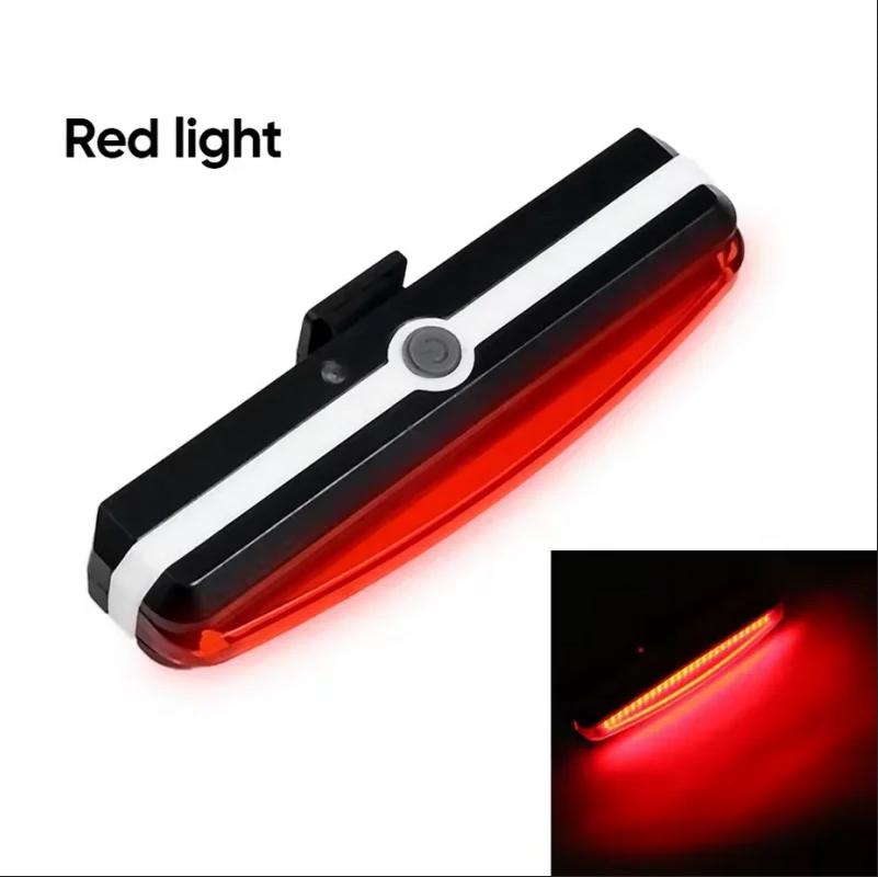 Tylna lampka rowerowa 6 trybów LED ostrzegawcza lampka rowerowa tylna lampka błyskowa wodoodporna bezpieczeństwo MTB rower MTB lampka na kask lampa rowerowa