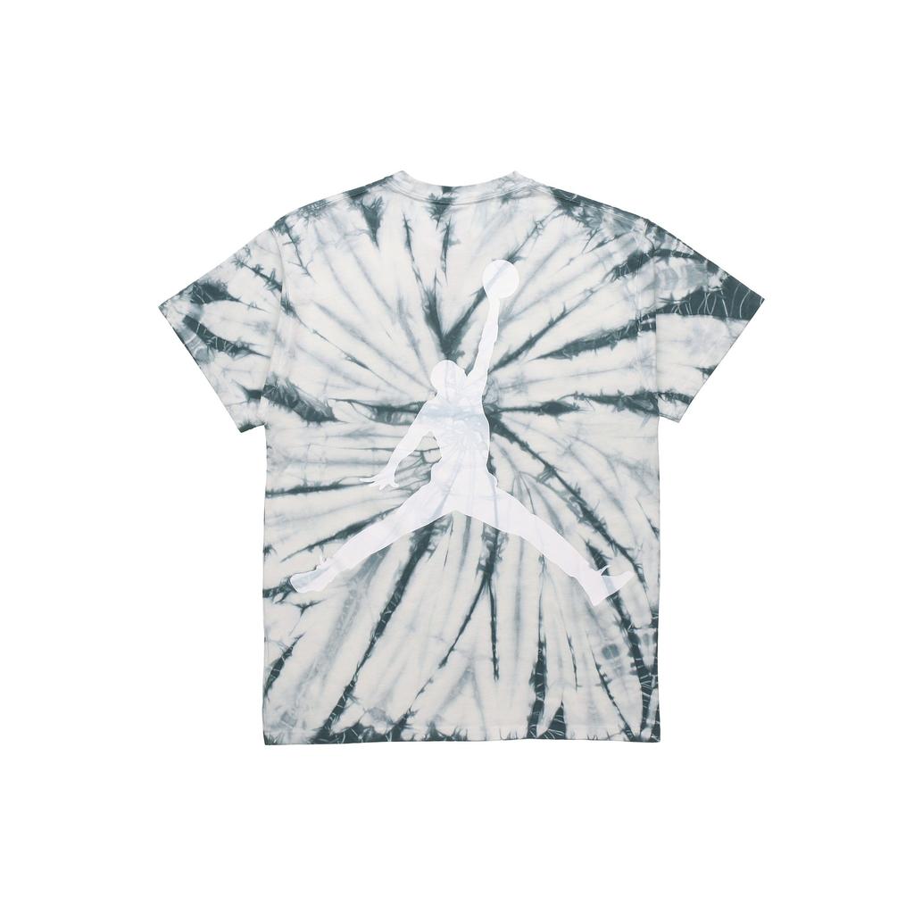 Air Jordan Tie-Dye Print Loose Knit Short Sleeve T-shirt Men Tops Pine-Green DQ3903-101