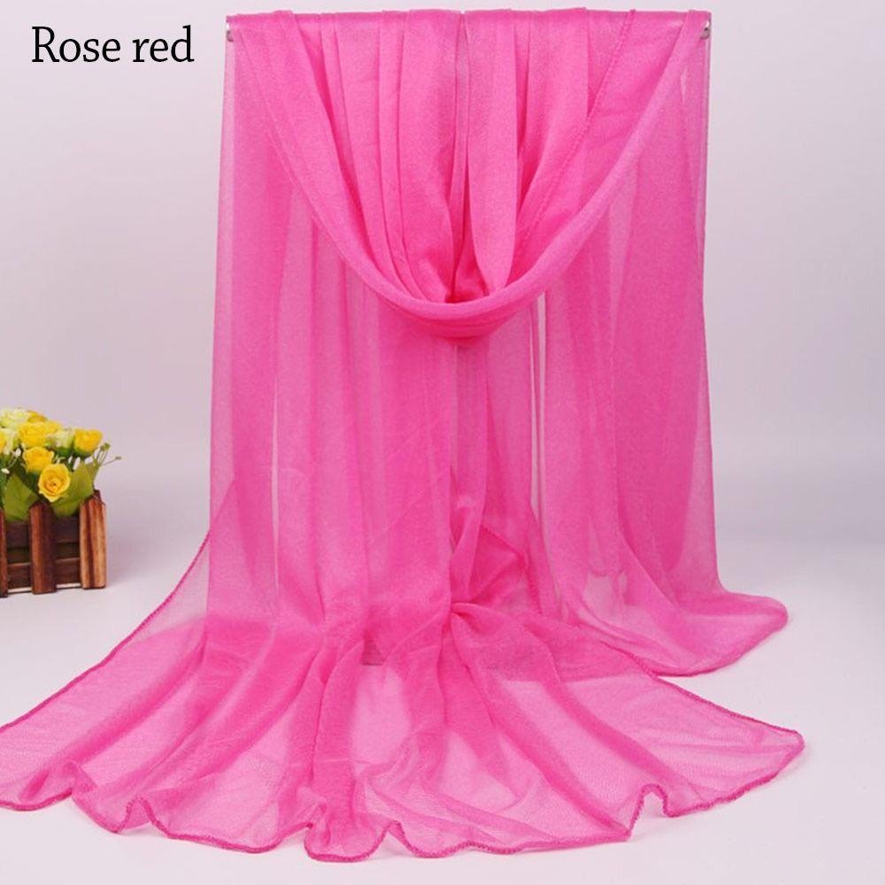 Breathable Shawls Soft Pashmina Summer Silk Scarf for Women