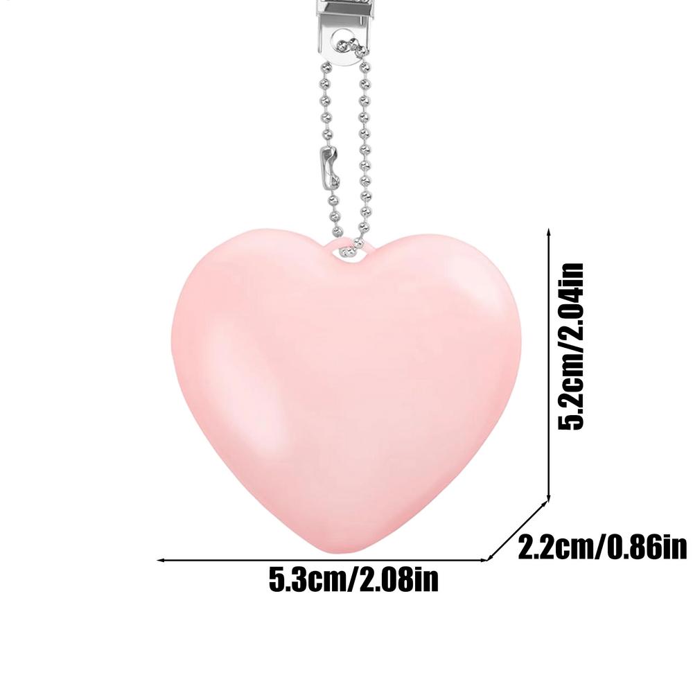 

70mAh Handbag Light Compact Heart-Shaped Handbag Lighting Heart Purse Light With Automatic Sensor Bed Lamp Night Light For Women Pink
