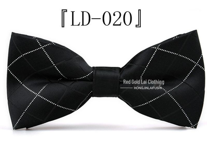 Korean Style Double Layer Polyester Bow Tie for Men & Women – Ideal for Weddings & Formal Events