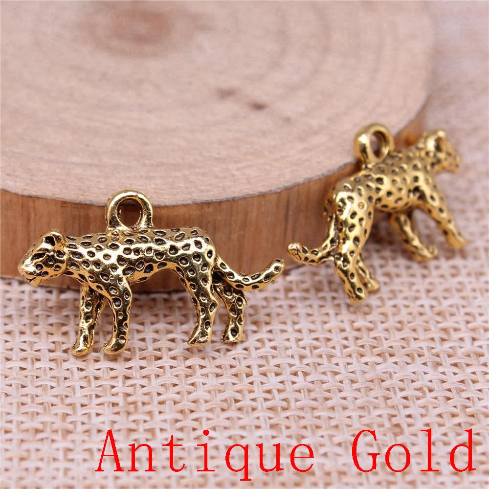 Tiger Lion Wolf Fox Charms Pendant For Bracelet Necklace Jewelry Making Craft Findings