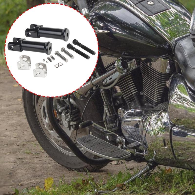 Motorcycle Passenger Footpeg Supports for 2018-2024 Replacement Left Right Foot Pegs Universal Foot Rest Bracket