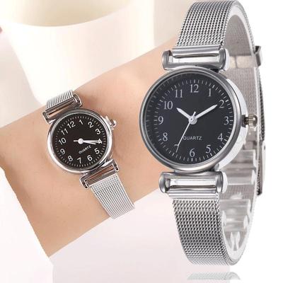 Watches Women Stainless Steel Mesh Belt Watch Small Dial Quartz Clock Ladies Wrist Watch Gifts For Girl