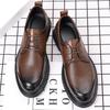 Men's shoes summer men's leather shoes formal men's shoes hollow breathable cool leather shoes trend hole shoes 2025