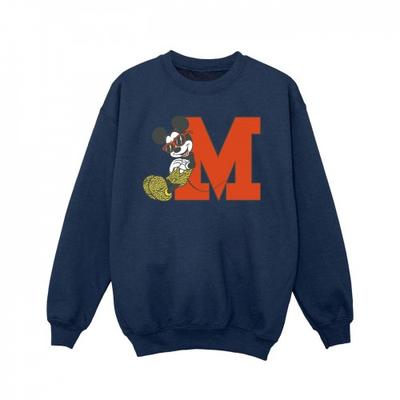 Girls Mickey Mouse Leopard Trousers Sweatshirt