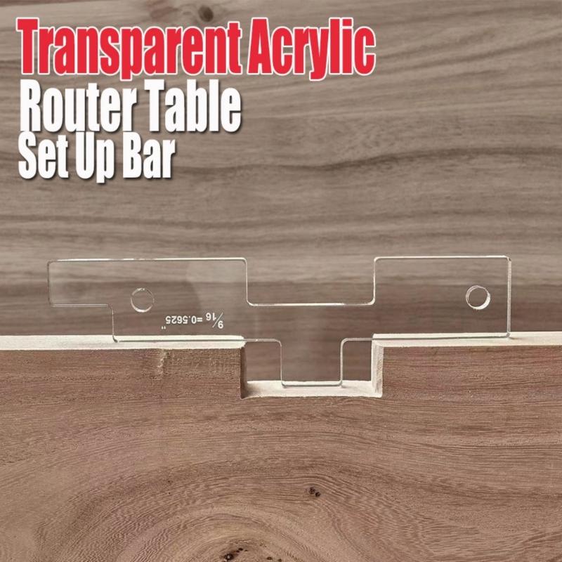 Precisions Acrylic Router Table Alignment Setup Bar Block Tool For Table Sawing And Shapers Accessories 10 Piece Set