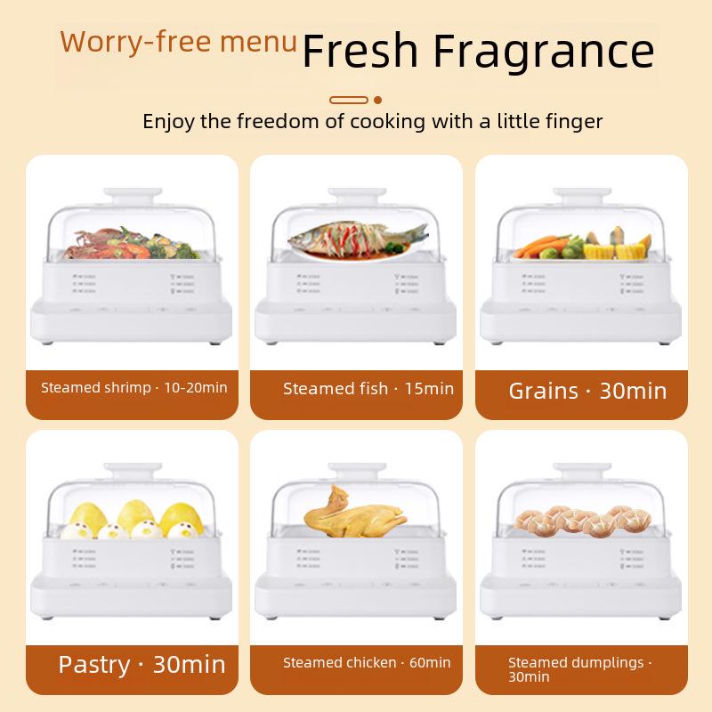 Multi-Function Electric Steamer, Large Capacity, Three-Layer, Fully Automatic, 110V US Standard