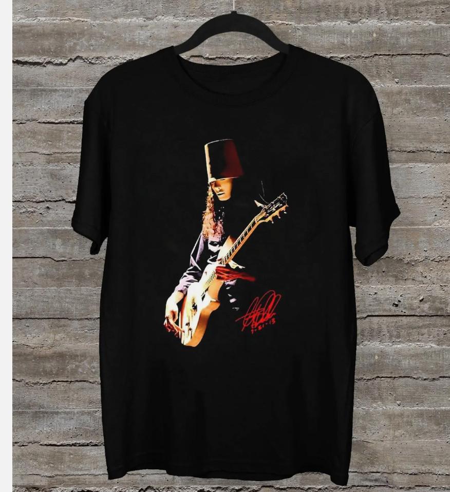 Buckethead guitar Signature Gift For Fan Black All Size Shirt Unisex T-Shirt S