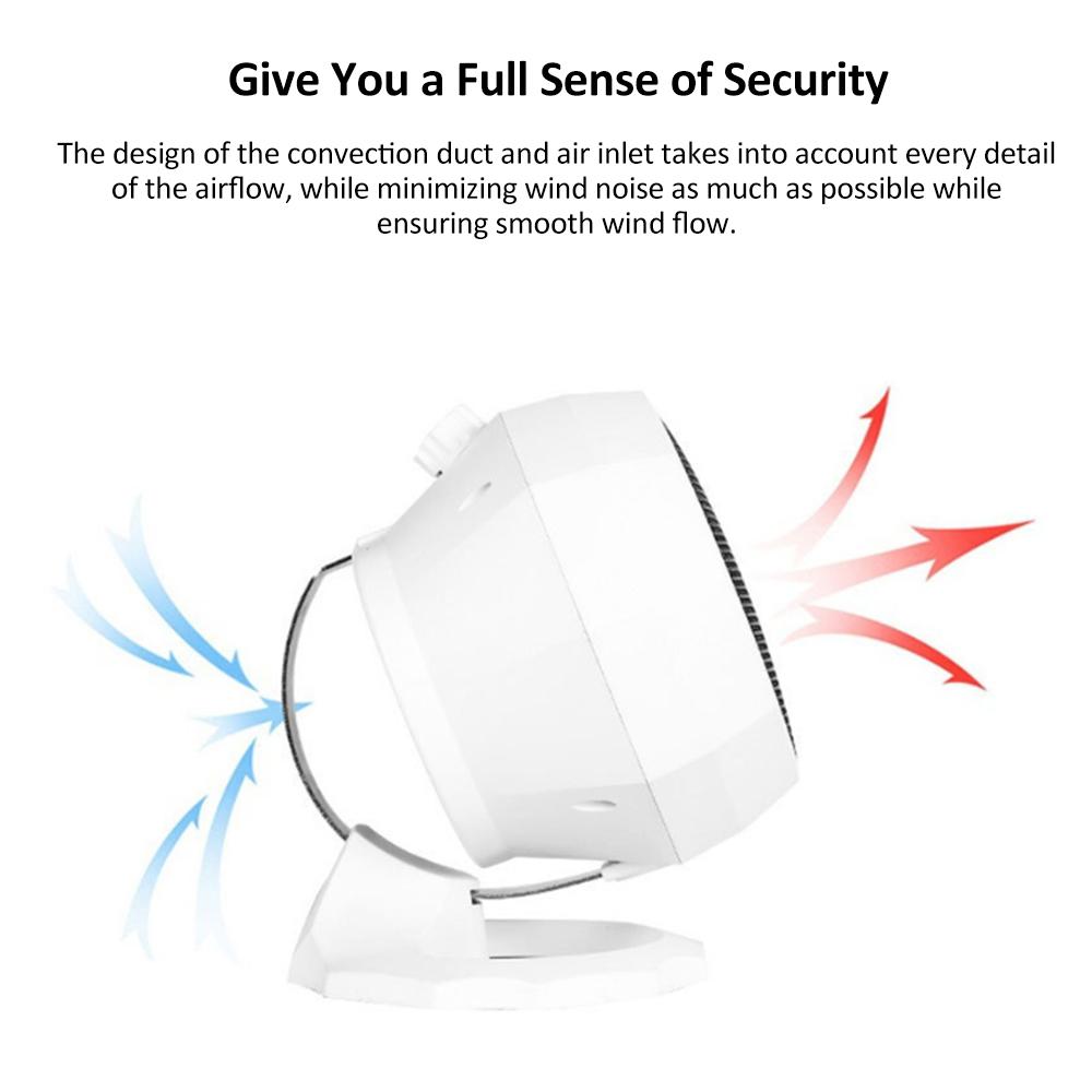 2000W Small Desktop Shaking Heater Space Heater Electric Warm Air Machine Ceramic Heating Low Noise