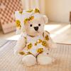 Niedlich Niedlich Angezogene Bärenpuppe Plüschtier Pastorales Blumenkleid Teddybärpuppe Puppe