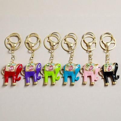 Kristall Strass Elefant Schlüsselanhänger: Süßer Taschenanhänger & Autozubehör Geschenk für Frauen