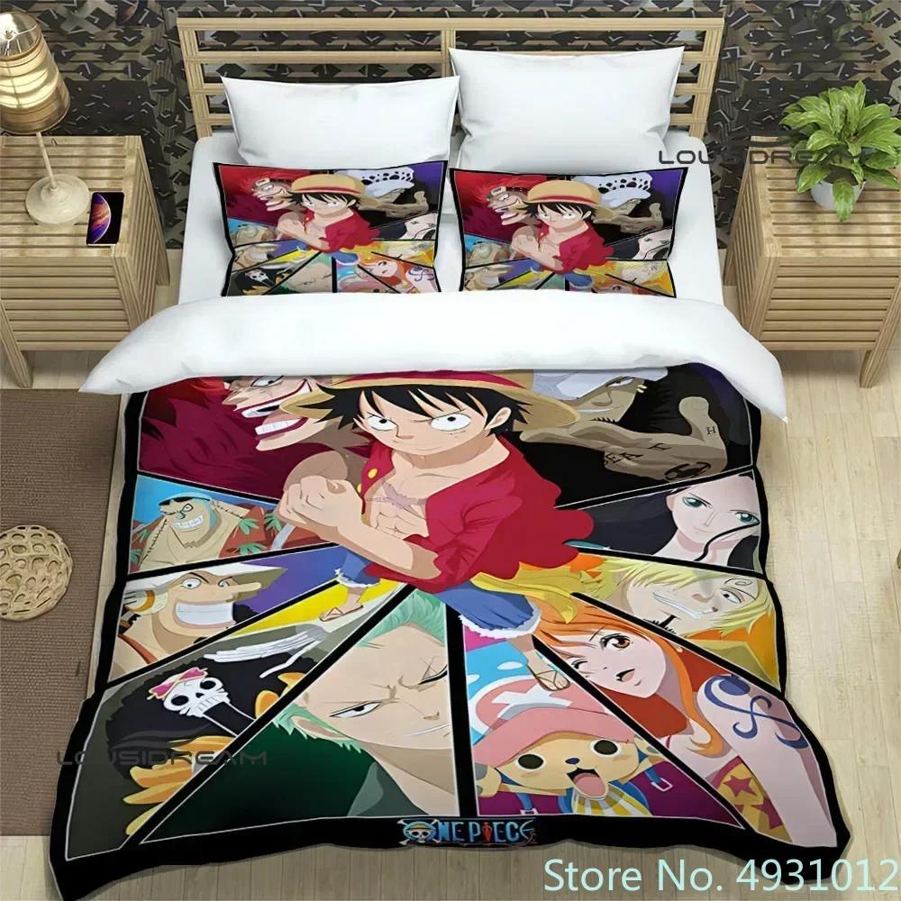 Cartoon One-Piece Bedding Sets Exquisite Supplies Pillowcase Anime Bedclothes 3D Printed Kids Adult Quilt Duvet Cover Gift