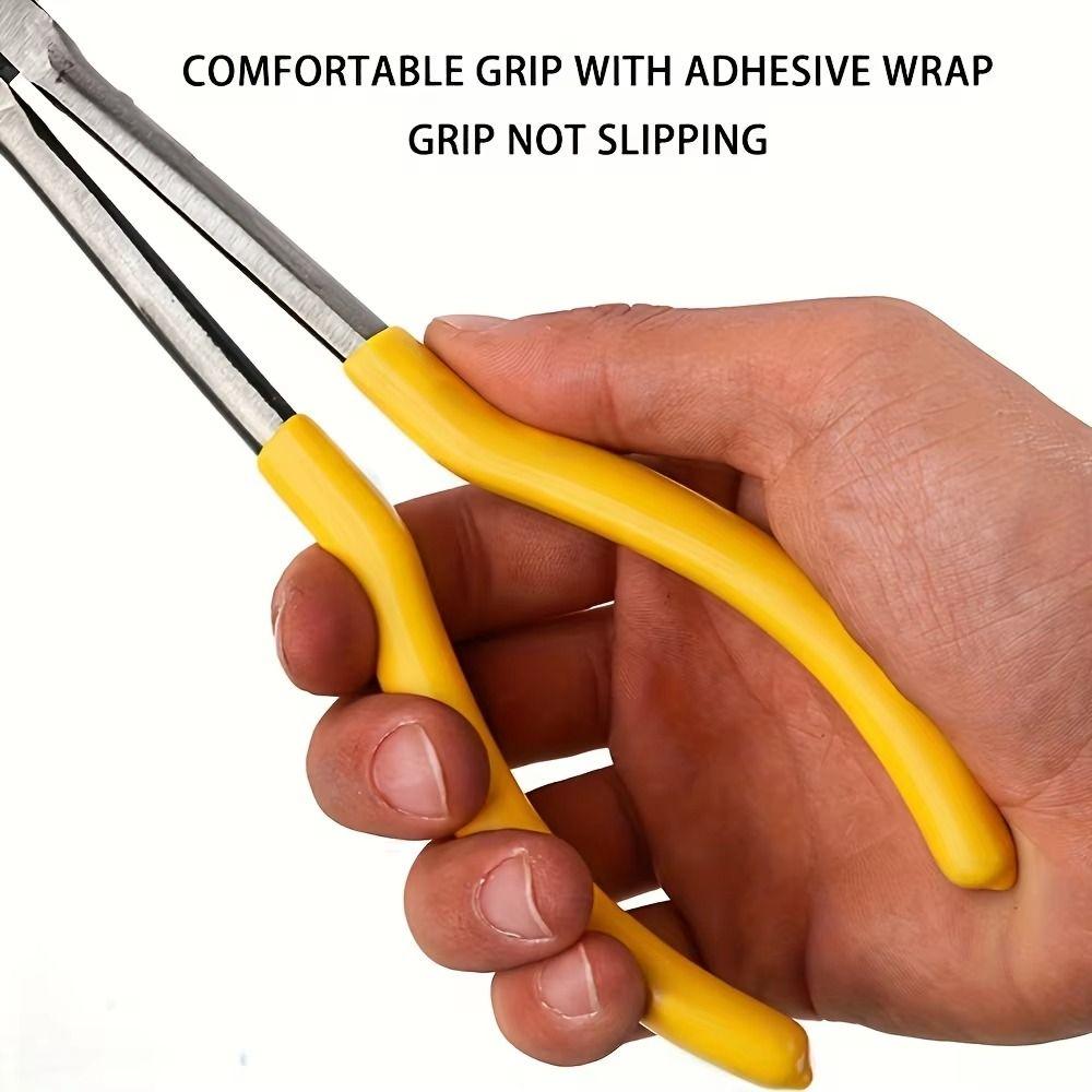 0/25/45/90 Degree Extra Long Nose Pliers Straight Bent Tip Hand Removal Tools  Hand Tools