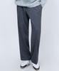 Seuteulaikeu Elegant Double-Pleated Wide Trousers (Dark Grey)