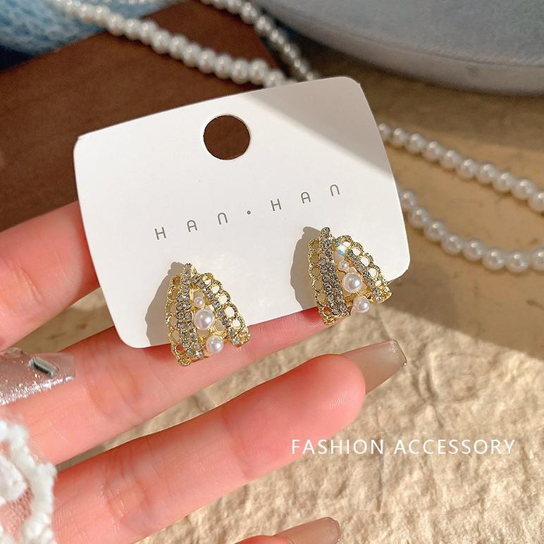 Trendige einfache Opal Ruyi Ohrringe leichter Luxus Nischendesign exquisite Ohrringe personalisierte High-End-Ohrringe